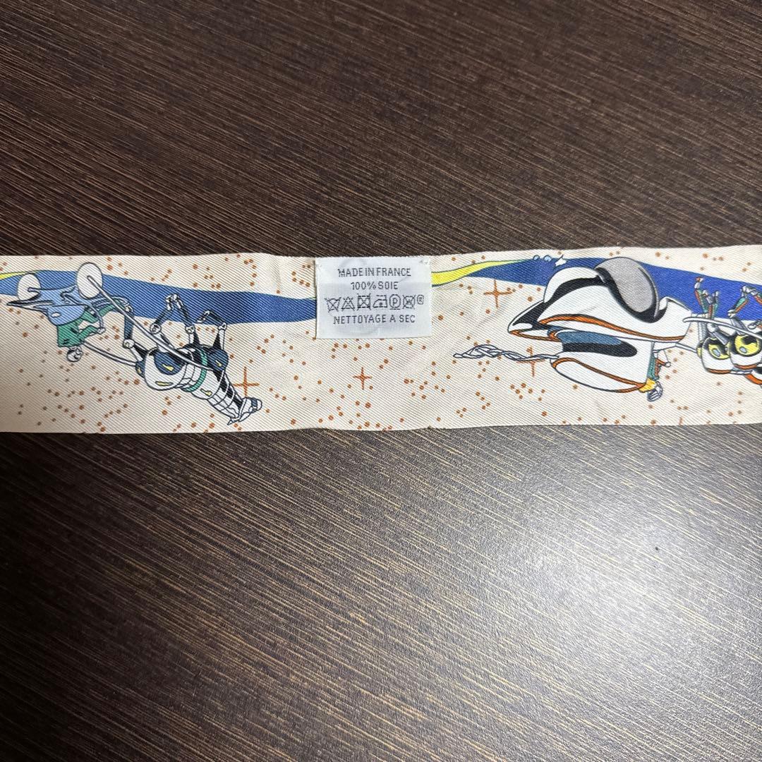 エルメス　ツイリー　スペースダービー　ホワイト