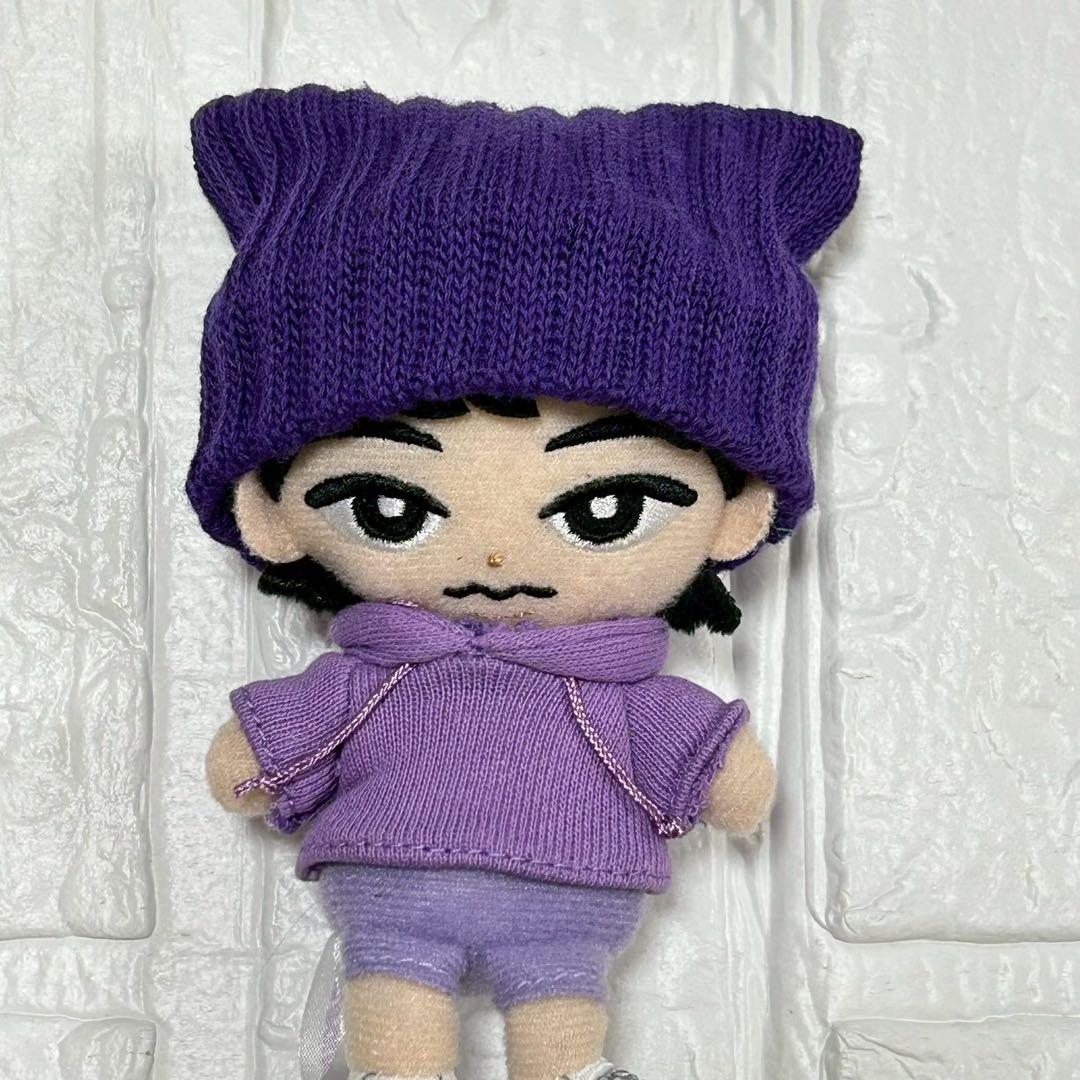 紫 ネコ耳 ニット帽子 すのチル ぬい服SnowMan 深澤辰哉 - メルカリ