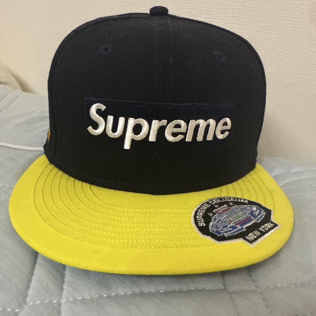 Supreme 59FIFTY キャップ 7 3|8 黒|黄色