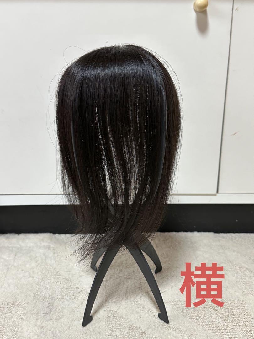 私元気　部分ウィッグ　自然黒