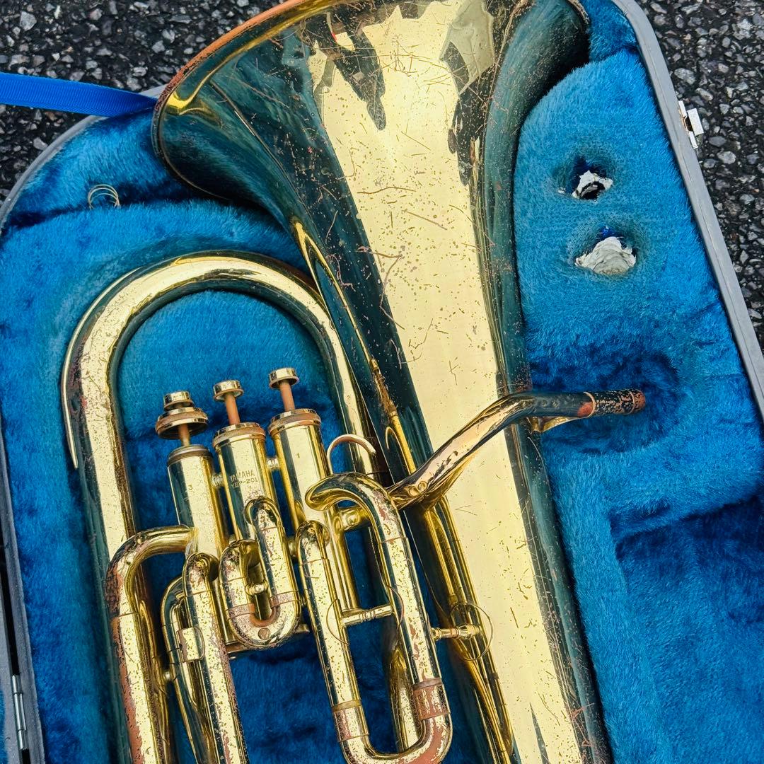 綺麗 YAMAHA YEP-201 ユーフォニアム 管楽器 ヤマハ ケース付き 品質保障!