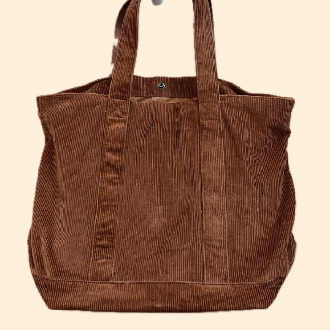 【最終値下げ】carhartt コーデュロイ トートバッグ ブラウン