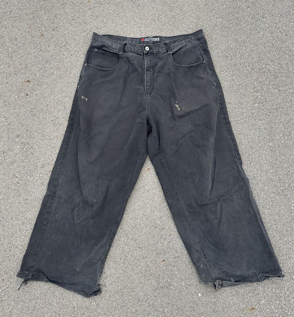 SOUTH POLE black denim ブラックデニム B系 バギー