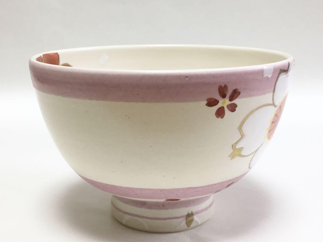 抹茶碗 白釉 桜 水出宋絢 茶道具 新品