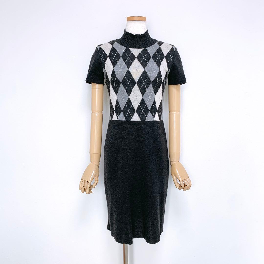 【美品✨】定価50,000円❤️ハロッズ✨サイズM相当✨ニットワンピース✨