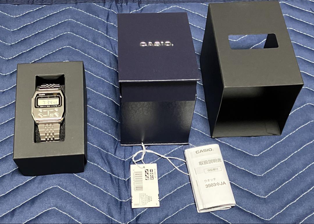 カシオクラッシック PREMIUMシリーズ A1100D-1JF シルバー国内品