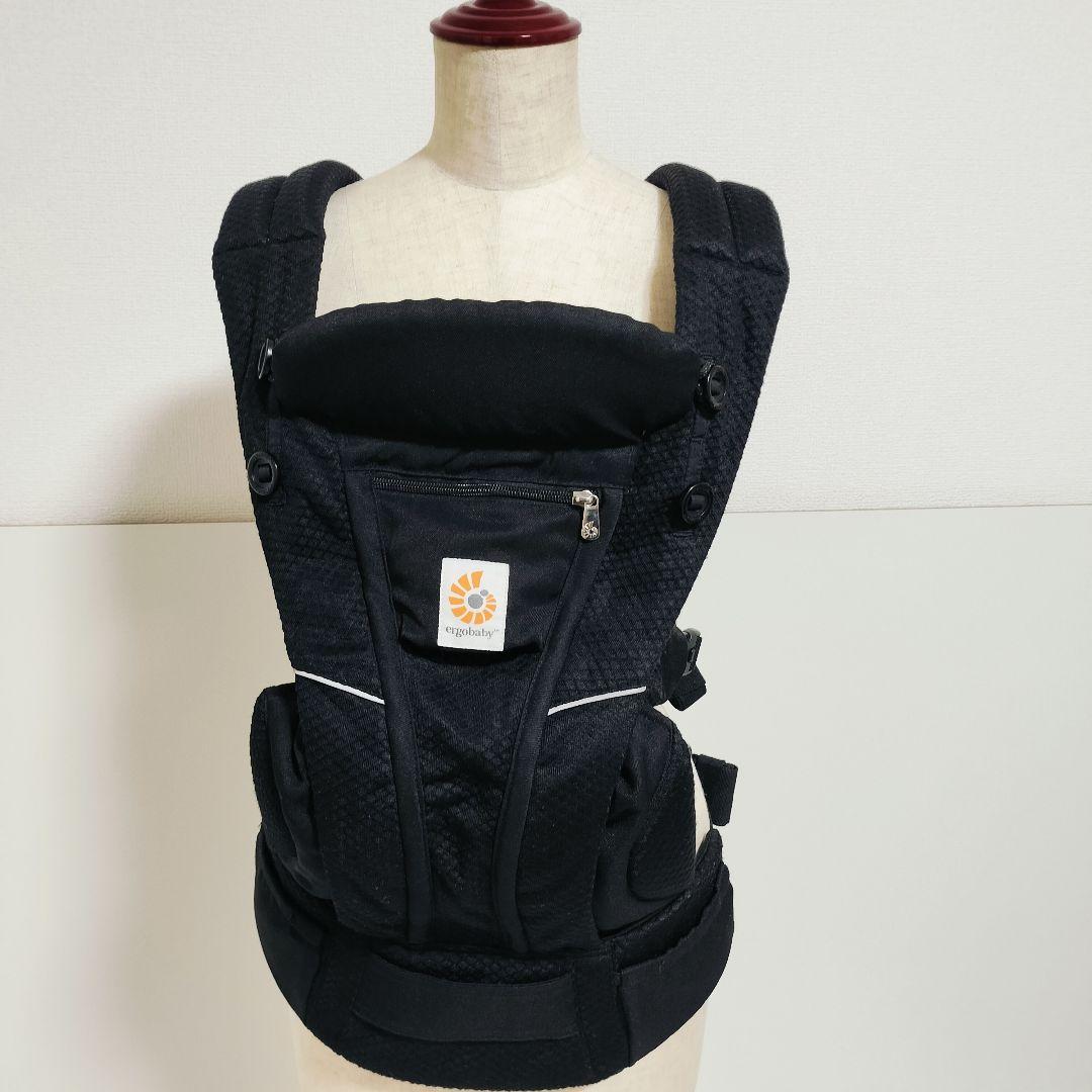 【美品】エルゴベビー オムニブリーズ 抱っこ紐 ブラック ergobaby