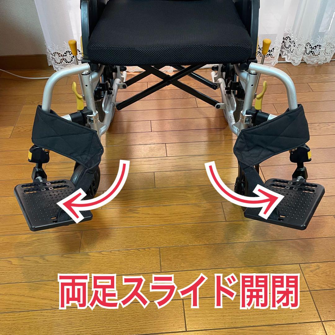 ♿️介助式 軽量スリム 便利な多機能タイプ 車椅子 (新品クッション)