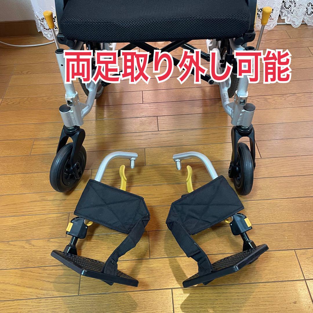 ♿️介助式 軽量スリム 便利な多機能タイプ 車椅子 (新品クッション)