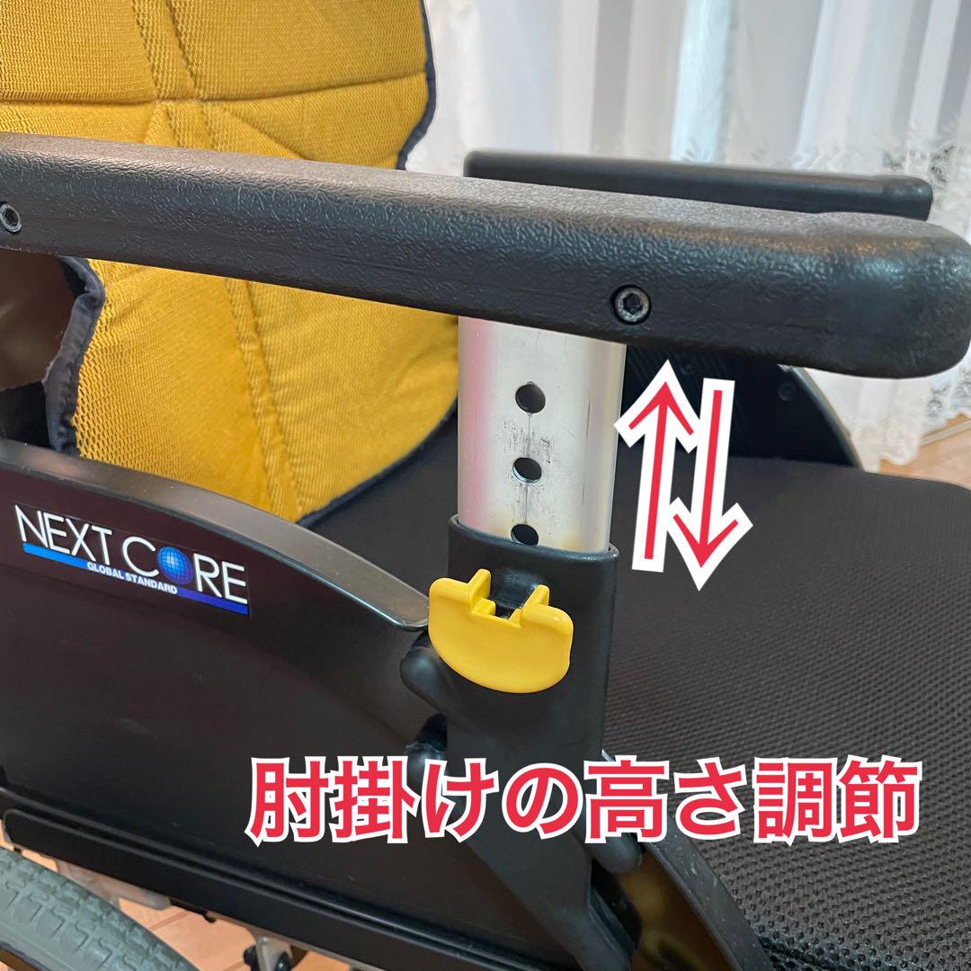 ♿️介助式 軽量スリム 便利な多機能タイプ 車椅子 (新品クッション)