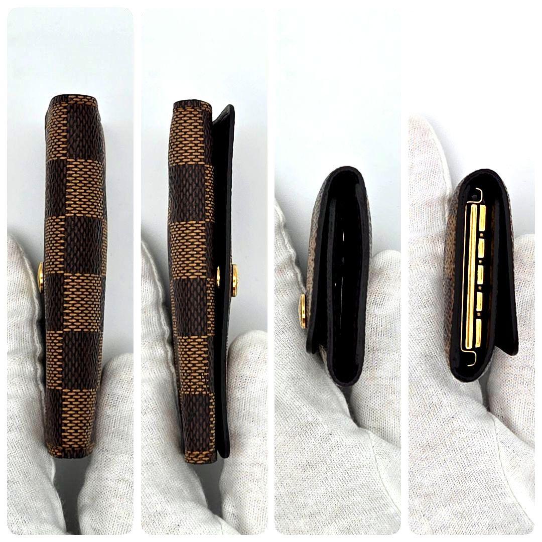 【美品】ルイヴィトン ミュルティクレ4 キーケース ダミエ エベヌ 4連