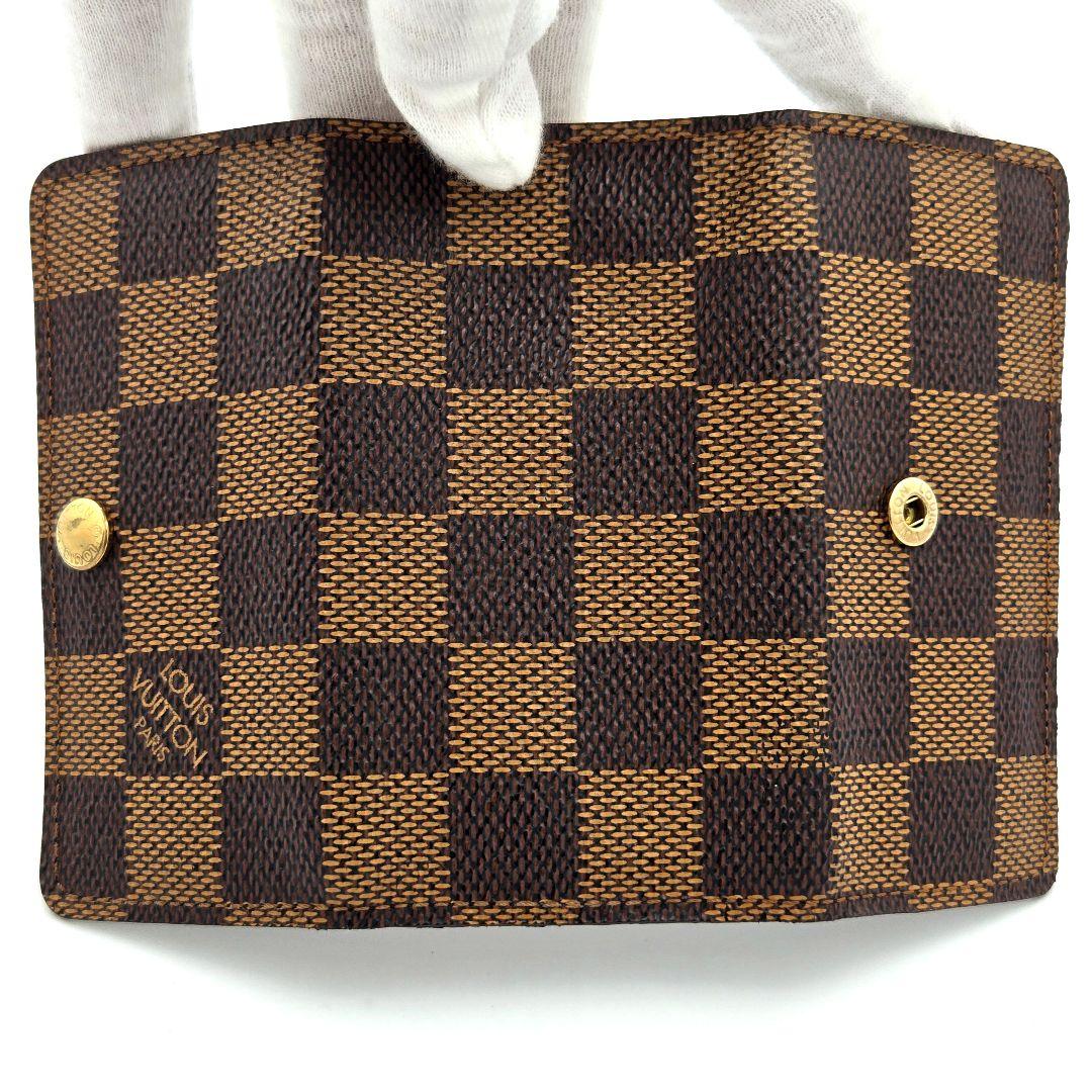 【美品】ルイヴィトン ミュルティクレ4 キーケース ダミエ エベヌ 4連