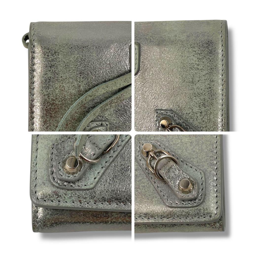 小物 00s Balenciaga City Long Wallet Silver