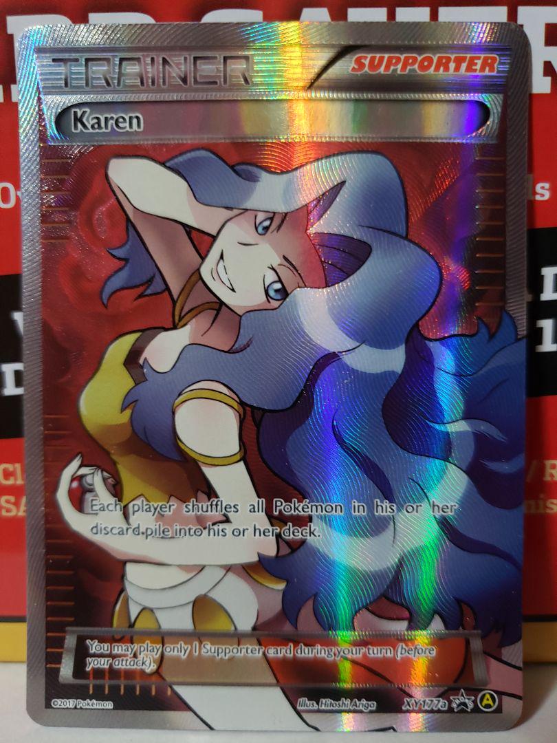 【メーカー直売】の商品をすべて 英語版 カリン SR プロモ XY177a Karen ポケカ ポケモンカードゲーム