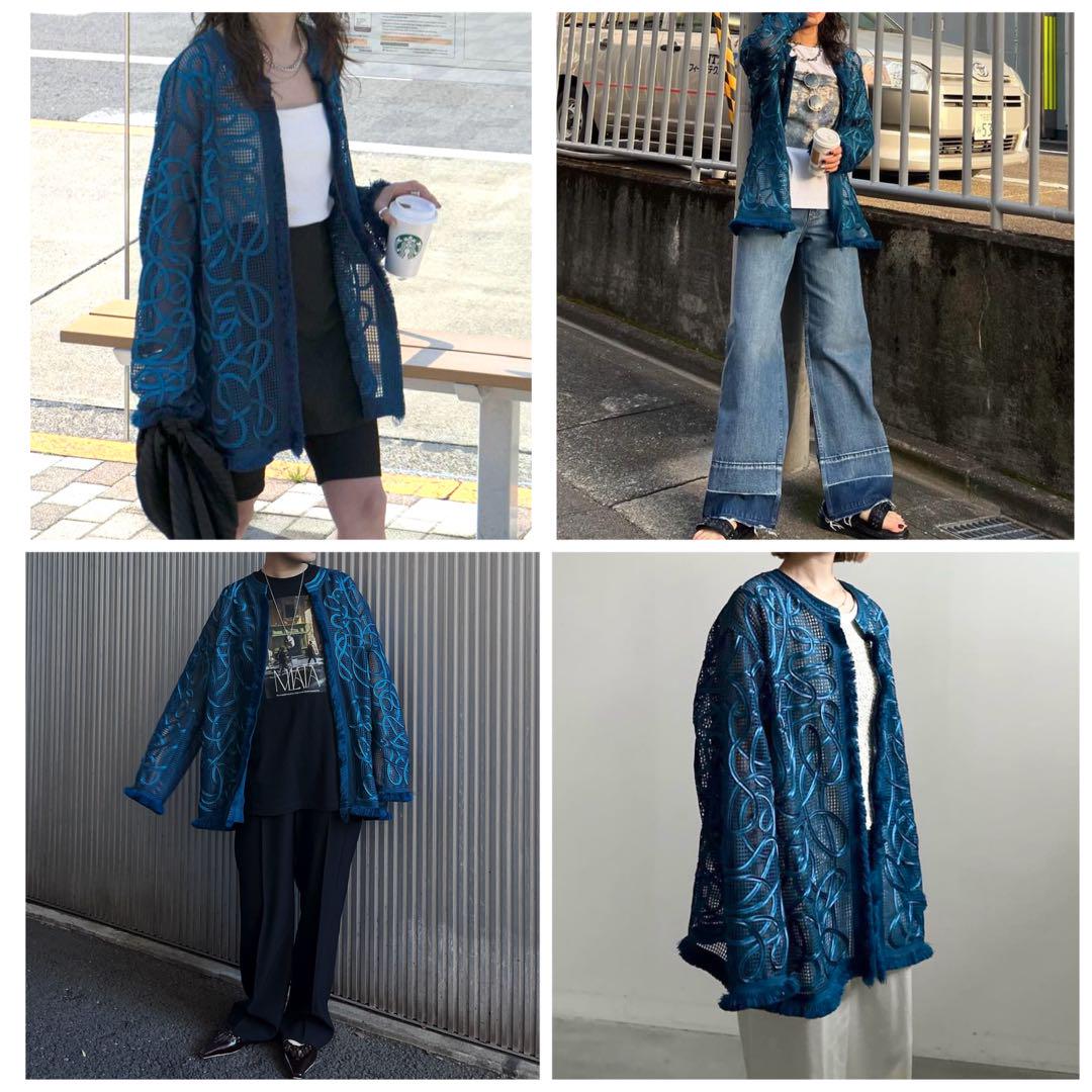 ★アメリヴィンテージ　MEDITAPEEMBROIDERYMESHJACKET ☆アメリヴィンテージ MEDITAPEEMBROIDERYMESHJACKET
