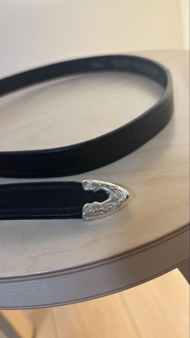 TORY LEATHER Western Belt Black ウエスタンベルト