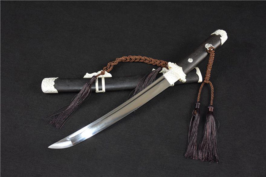曲げ型簡装唐刀（短めの花梨木鞘）古兵器   武具　日本刀　模造刀 居合刀 曲げ型簡装唐刀（短めの花梨木鞘）古兵器 武具 刀装具
