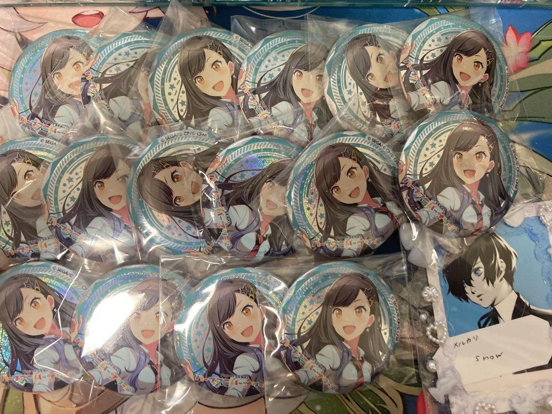 【今月末迄】プロセカ　ハフアニ　白石杏　缶バッジ16個セット