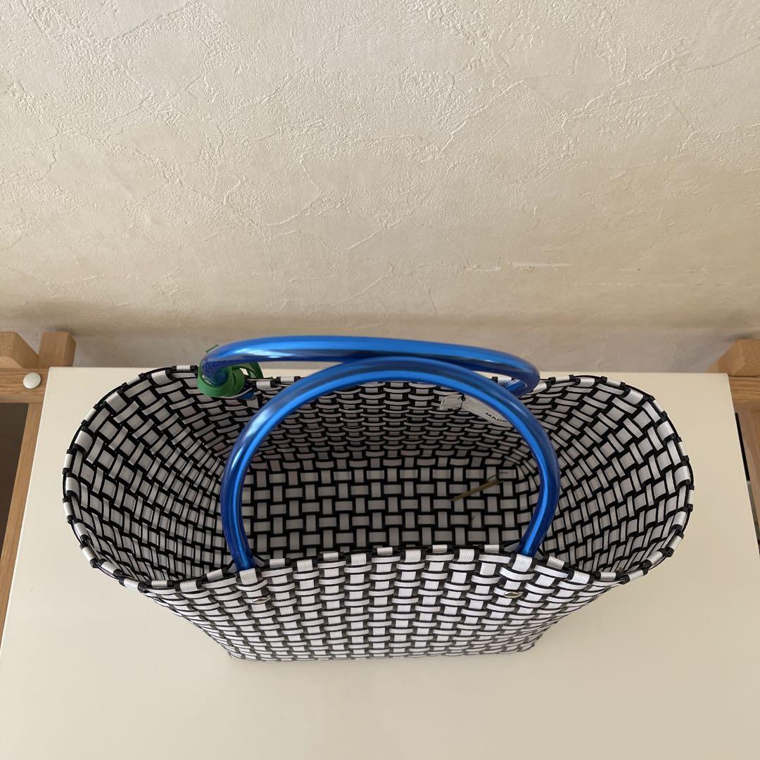 MARNI MARKET かごバッグ カラフル　フラワー