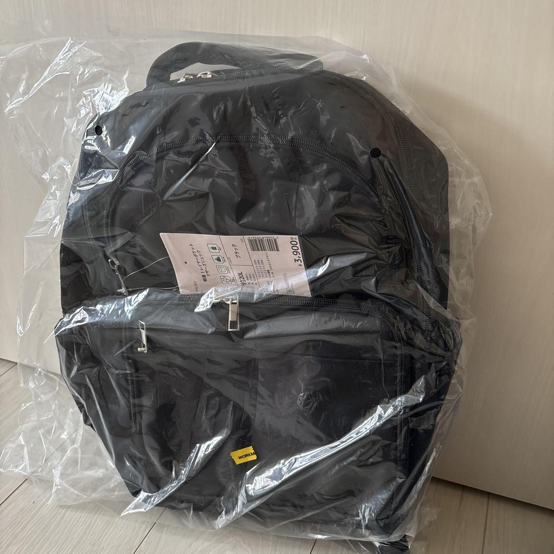 【新品未使用品】ワークマン　軽量3レイヤーポケットマザーズリュック　ブラック