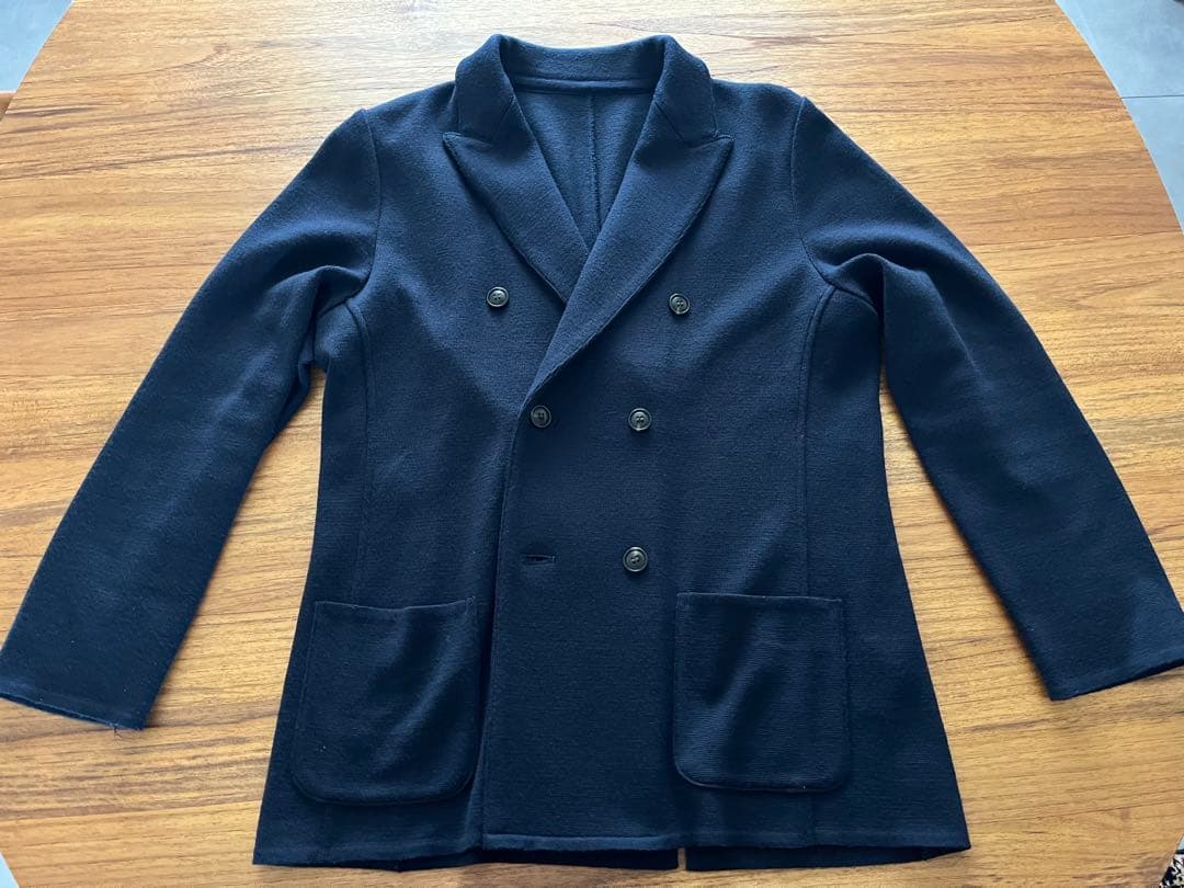 鎌倉シャツ 12G ダブルニットテーラードジャケット ロイヤルカスタマー限定