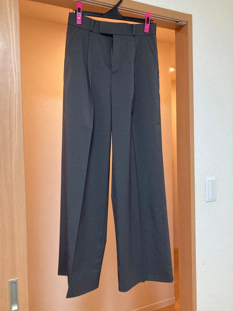 ノーブル エステルツイルストレッチスラックスパンツ グレー 40L Noble