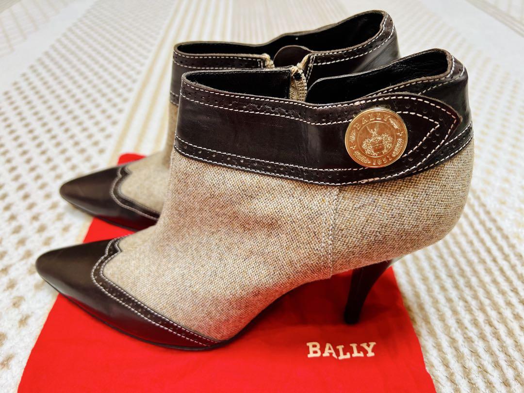 BALLY バリー ポインテッドトゥ ショートブーツ 24 / 9cmヒール BALLY バリー ポインテッドトゥ ショートブーツ 24 / 9cmヒール