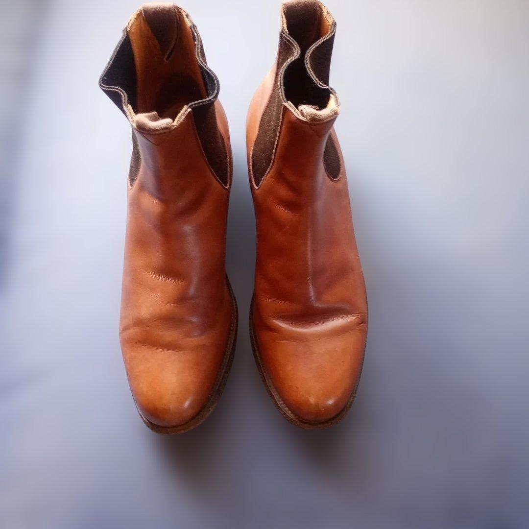 JM westonブラウン サイドゴアブーツ レザー25cm J.M. WESTON