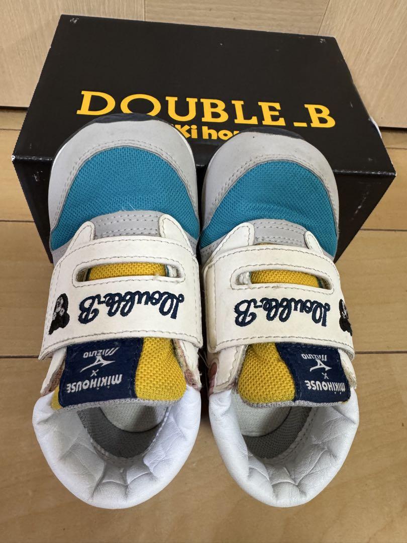 【新品未使用】15センチ　MIKI HOUSE× MIZUNO ダブルB Miki House x Mizuno DOUBLE_B スニーカー 15cm - メルカリ