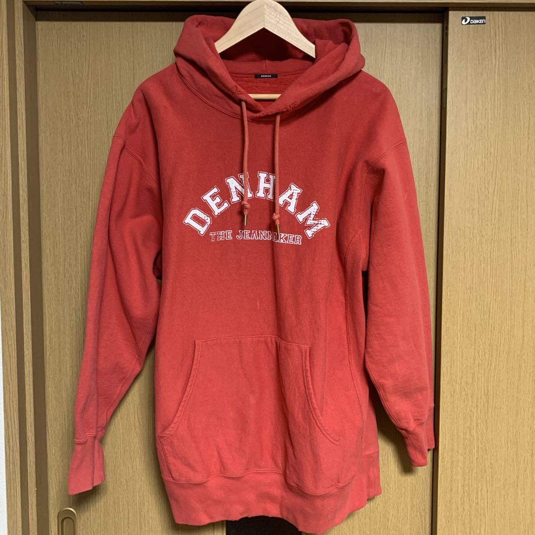 DENHAM フード付きパーカー レッド