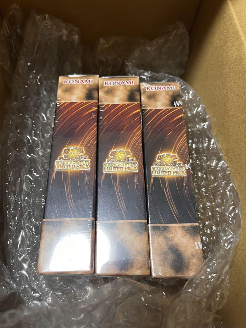 遊戯王  QUARTER CENTURY LIMITED PACK 3box