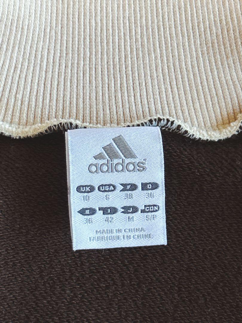 adidas  アディダス　トラックジャケット　ジャージ　ブラウン×ベージュ　M