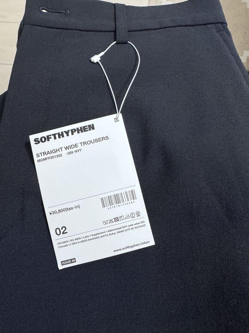 パンツ STRAIGHT WIDE TROUSERS Navy