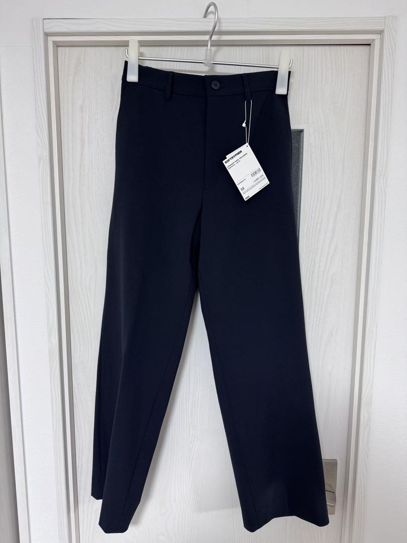 パンツ STRAIGHT WIDE TROUSERS Navy