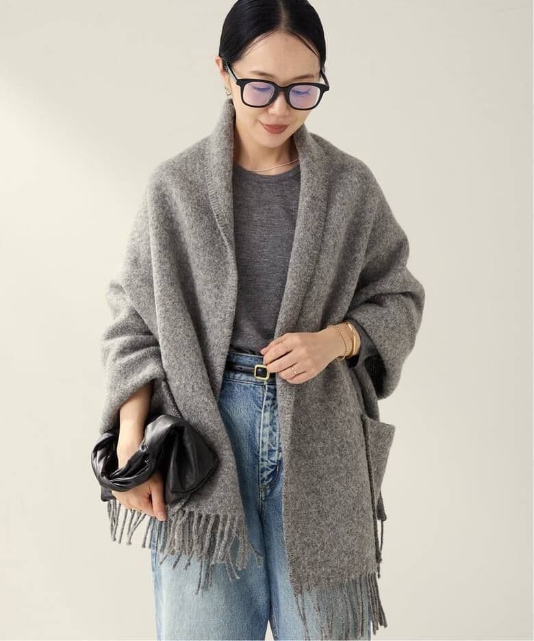 Plage ラプアンカンクリ POCKET SHAWL UNI ショール