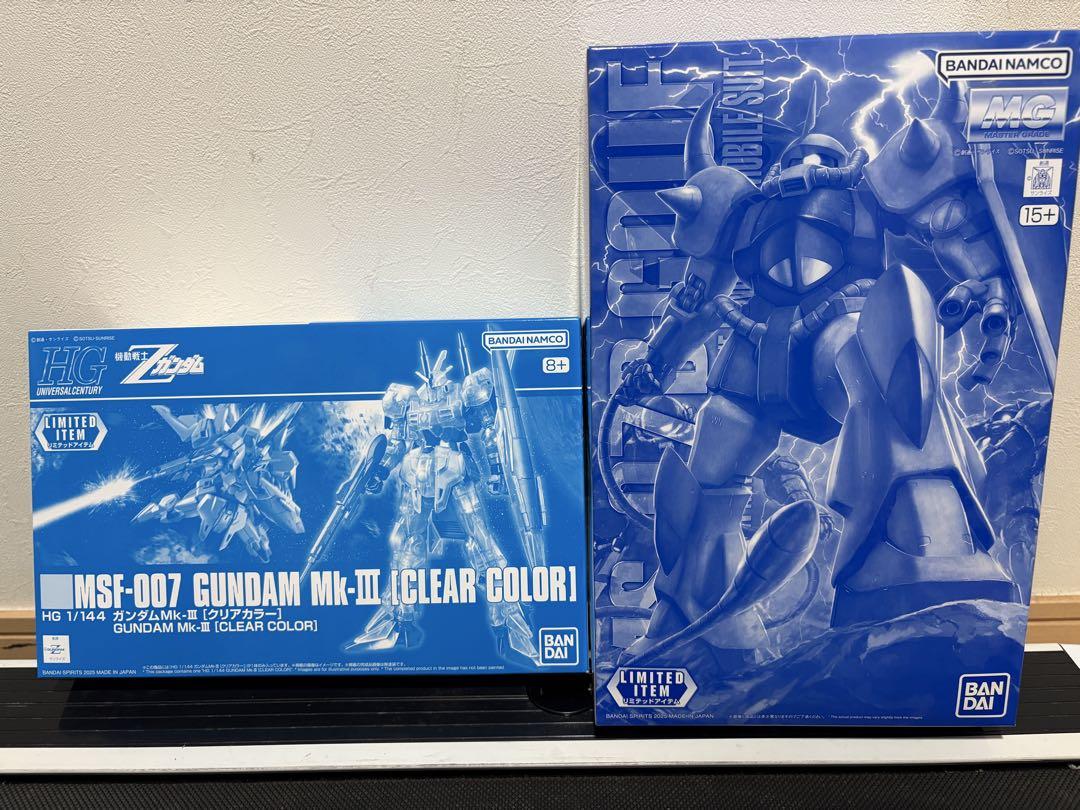 ❤️新品未組立❤️無料送❤️MGグフVer2.0HGガンダムMk-Ⅲクリアカラ各ー1ケ 新品未組立 無料込みMGグフVer2.0HGガンダムMk-Ⅲクリアカラ各1