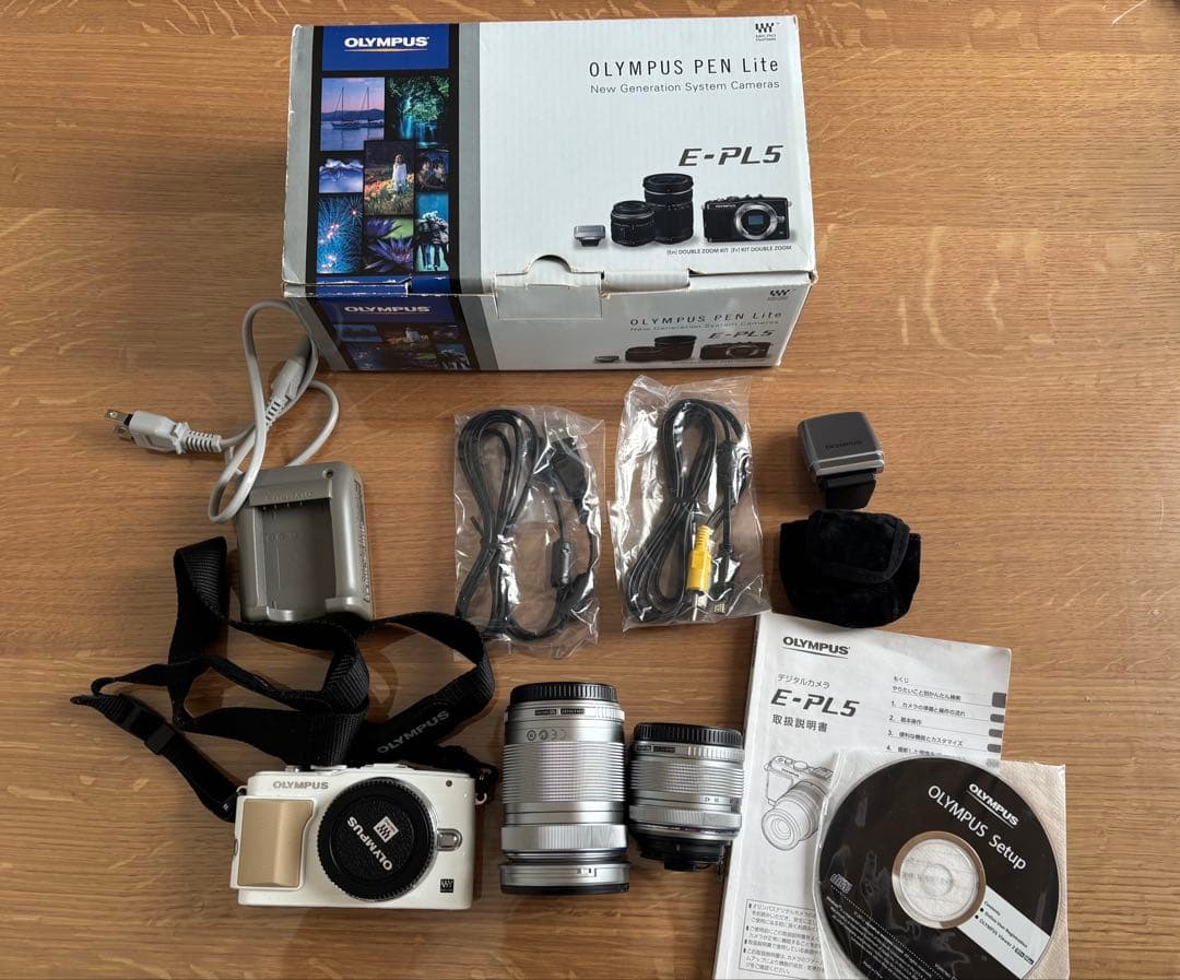 OLYMPUS PEN Lite E-PL5 本体とレンズ2本