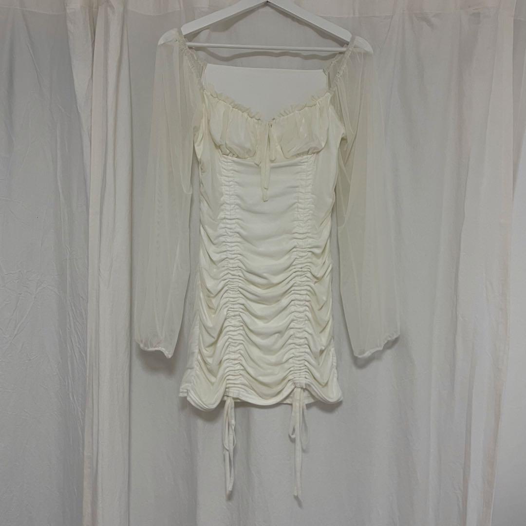 melt the lady ミニワンピース melt the lady spring jacket onepiece グレーの通販 by こん
