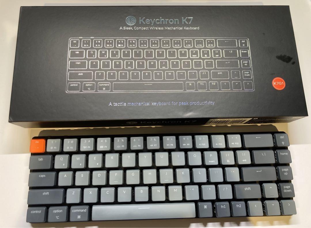 Keychron K7 ウルトラスリム ワイヤレス・メカニカルキーボード 赤軸