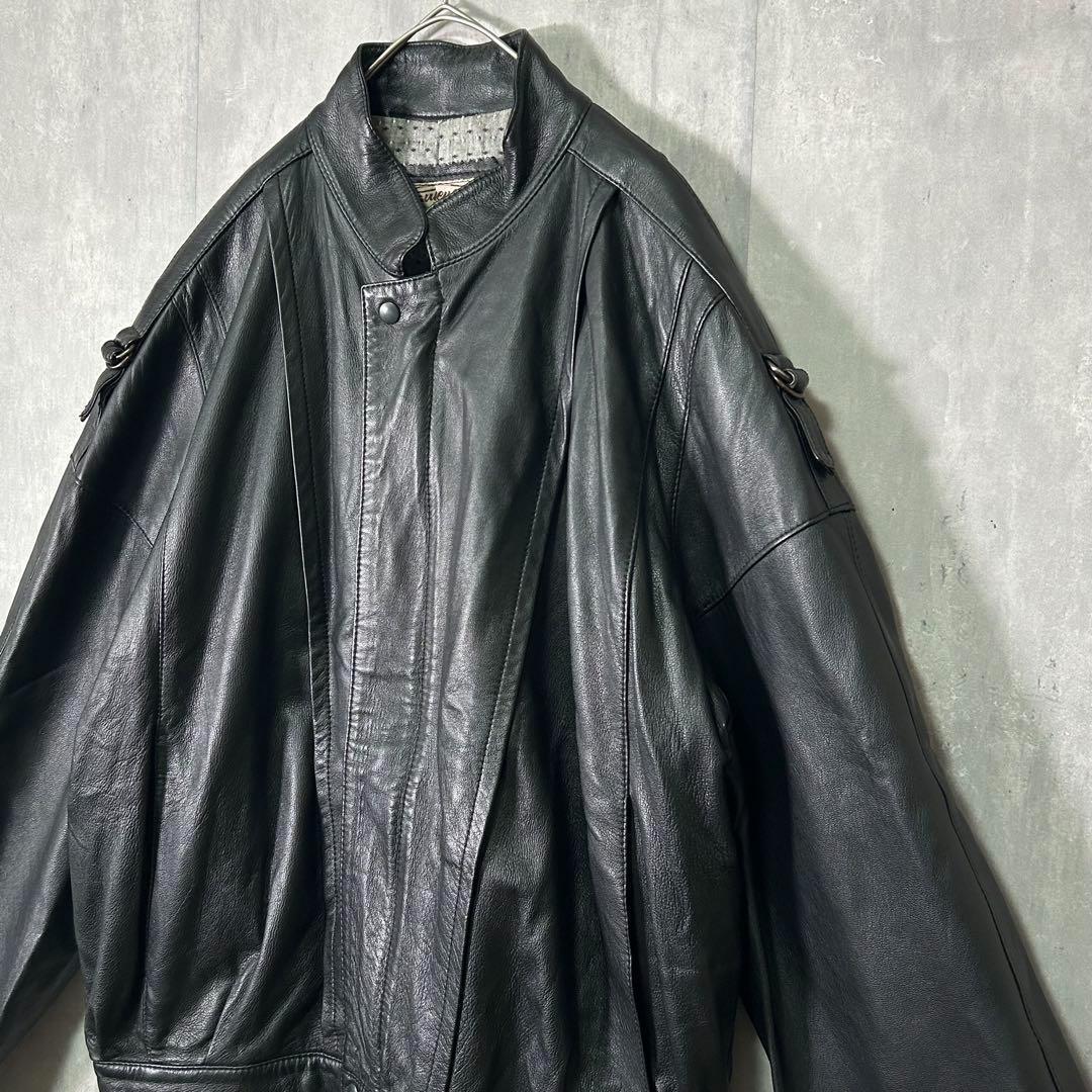 レザー ブルゾン