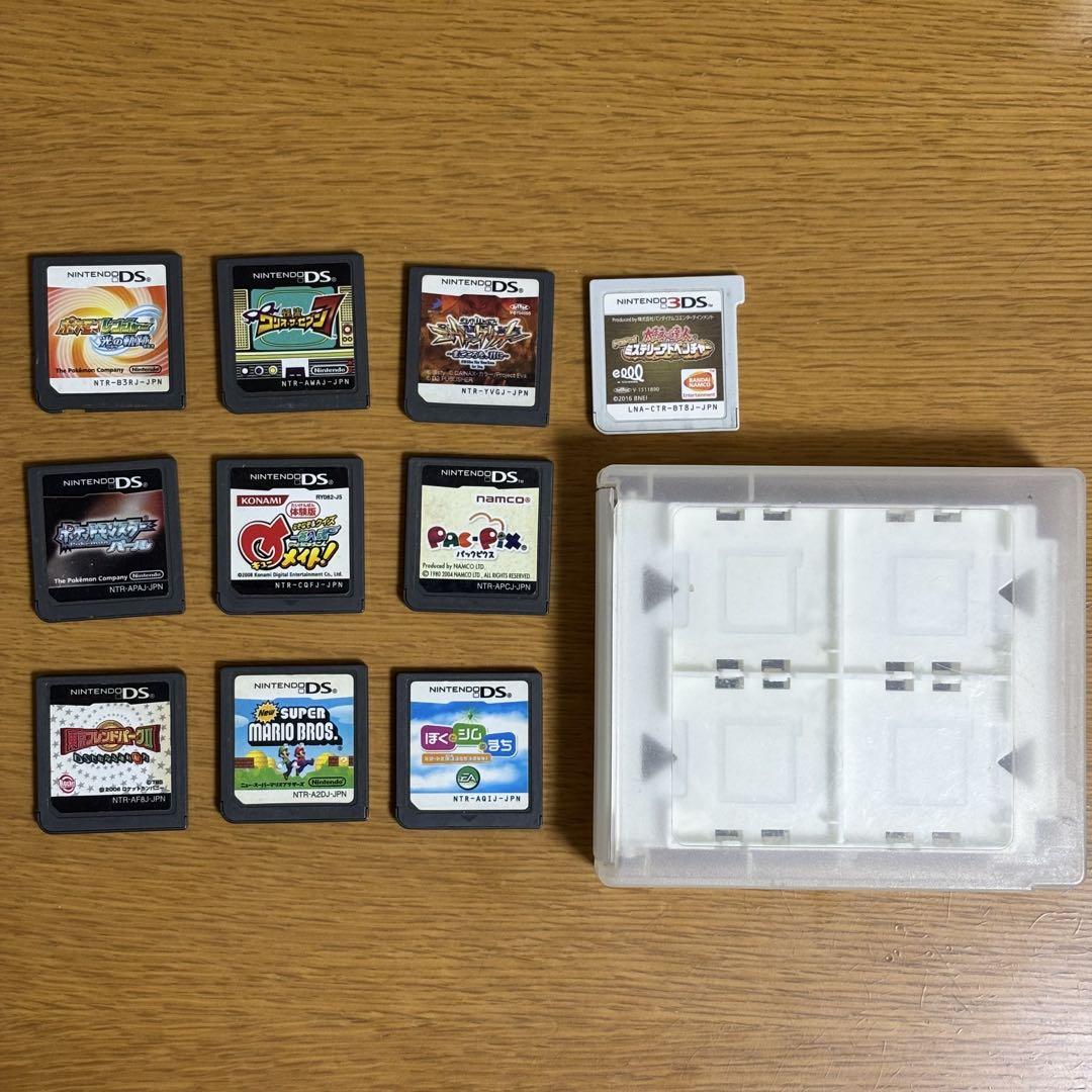 3DS DSソフト まとめ売り ケース付き 10本 ニンテンドーDS、3DS ソフト 10本 収納ケース - メルカリ