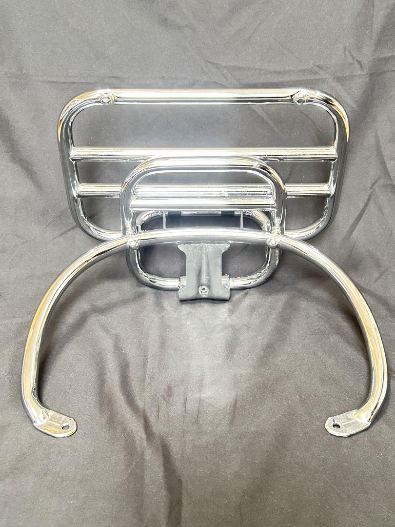 ≪中古≫【ベスパ純正】GTS系用リアキャリア 跳ね上げ式 メッキ