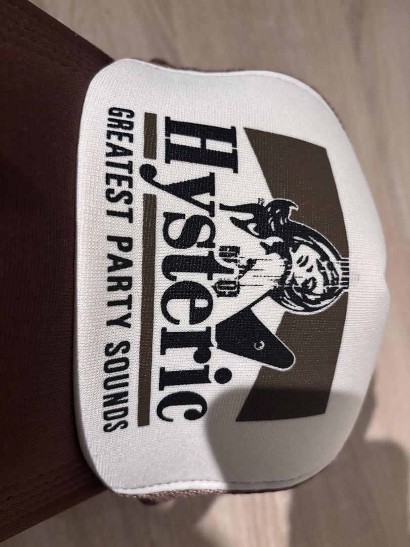HYSTERIC GLAMOUR トラッカーキャップ ブラウン/ホワイト