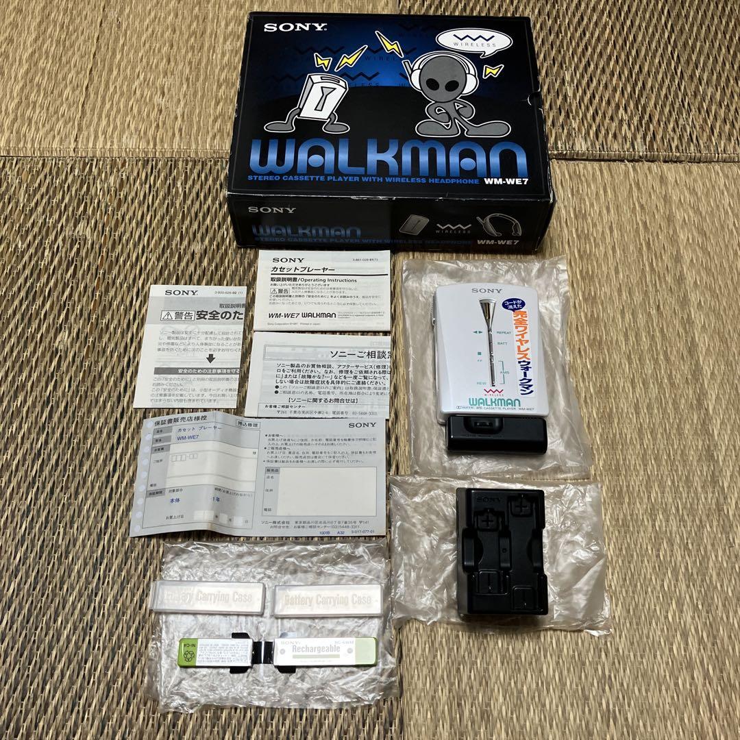 昭和レトロSONYカセットウォークマンWM-WE7新品、未使用は品ジャンク品扱い
