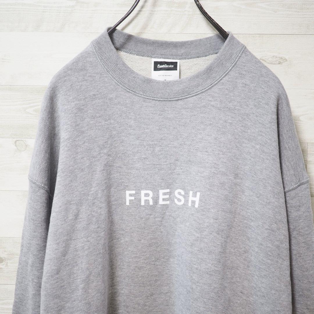 LOOPWHEELER×FRESHSERVICE Crew Neck-Gry/M
