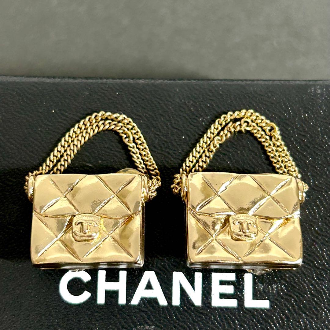 シャネル イヤリング マトラッセ ココマーク　バッグ モチーフ 02 P ピアス