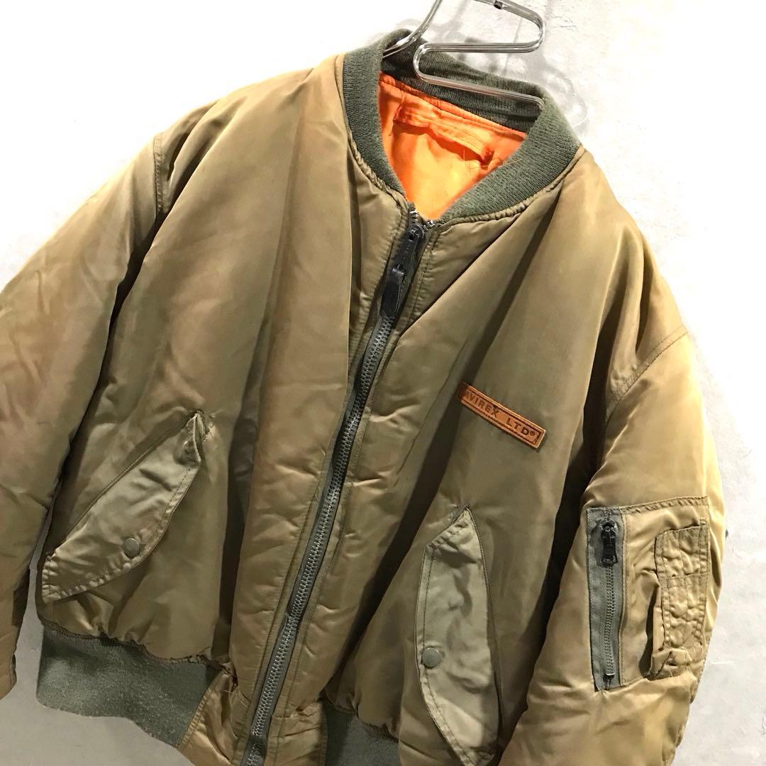 90s USA製 AVIREX 初期 MA-1 フライトジャケット L 希少 90s USA製 AVIREX 初期 MA-1 フライトジャケット L 希少