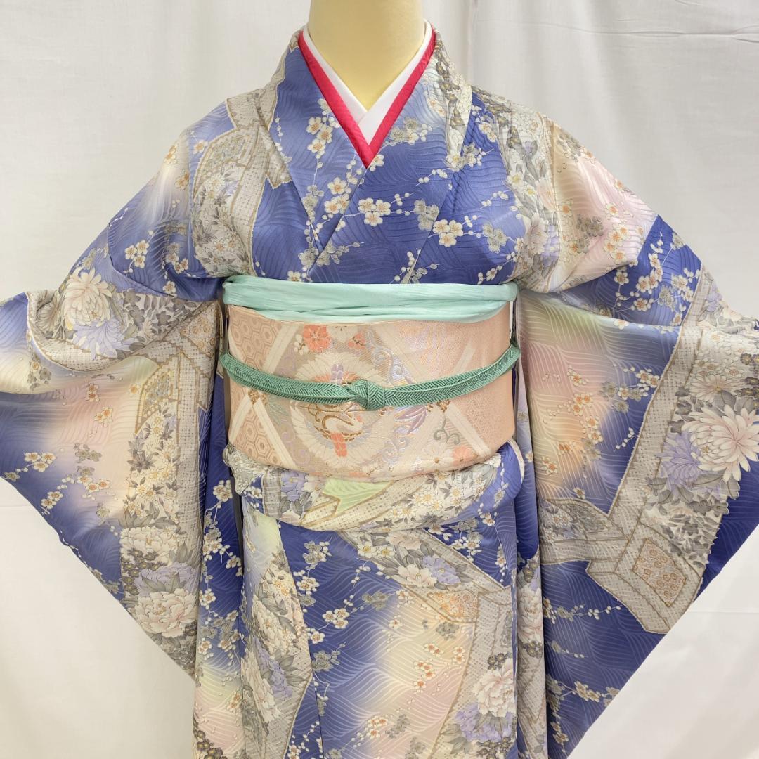 着物 振袖 正絹 袷 琴 牡丹 梅 菊 単品販売 日本未入荷 inspektorat