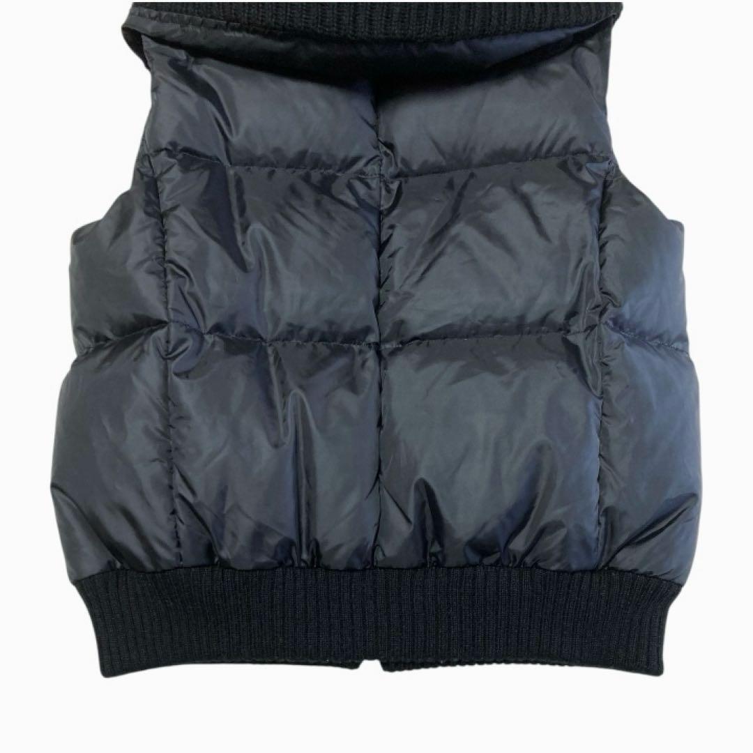 adagietto リバーシブルニットダウンベスト 黒 ラビットファー M-L adagietto リバーシブルニットダウンベスト 黒 ラビットファー M-L