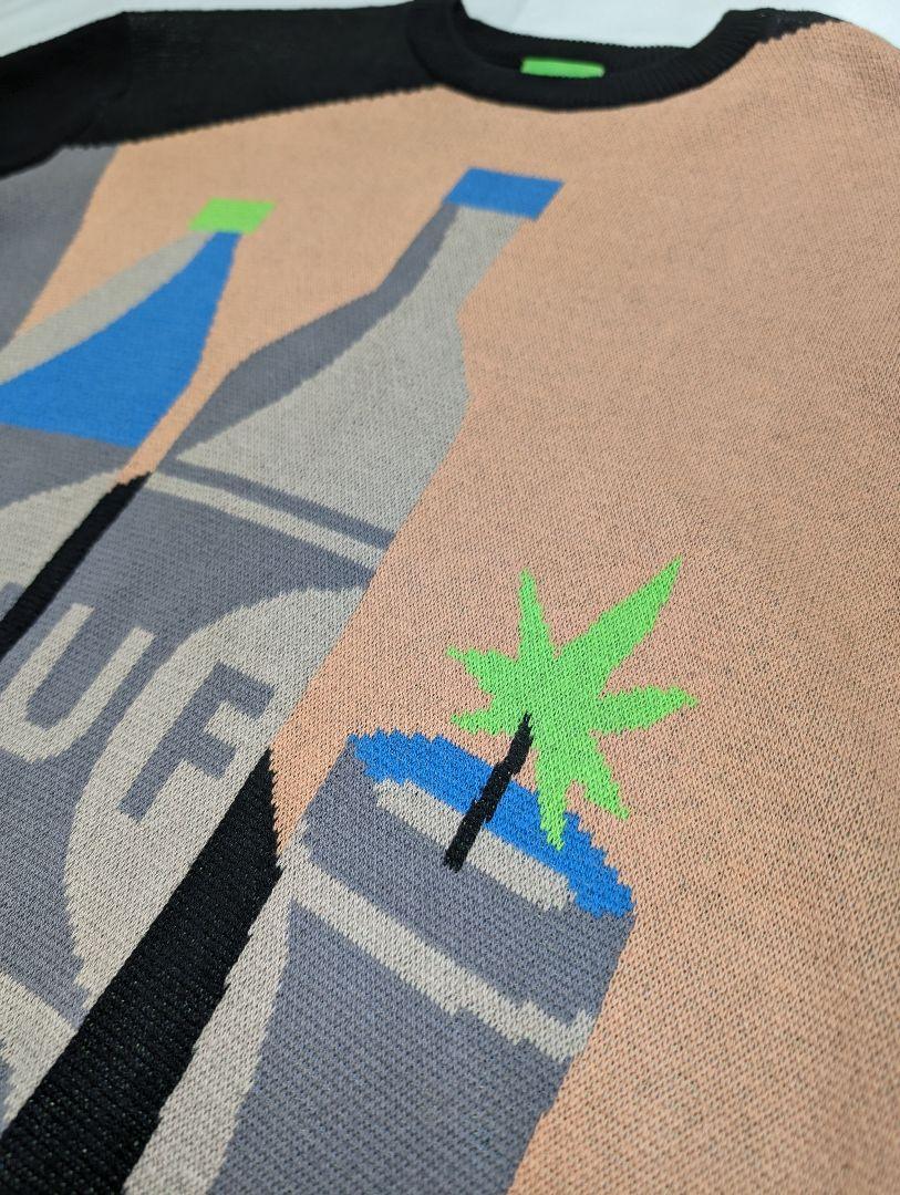 HUF美品 STILL LIFE CREWNECK SWEATER 長袖セーター